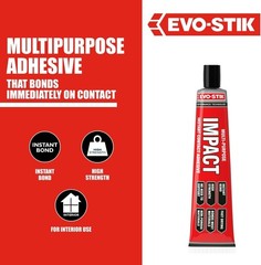 EVO-STIK Impact Adhesive 65g | Cork, Felt & Leather Glue | High Strength