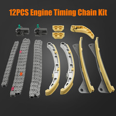 24321-3L100 Timing Chain Kit (12PCS) Kia Sorento Hyundai Santa Fe 3.3L 13-20 80