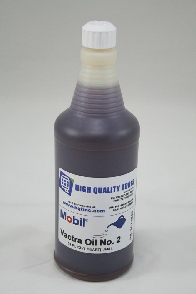 MOBIL VACTRA WAY OIL #2 QUART For BRIDGEPORT, HAAS MILLS & HARDINGE LATHES