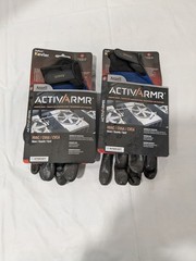 ANSELL 2pk Cut, Puncture & Abrasion-Resistant Gloves Sz L 97-002