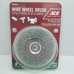 ACE Wire Wheel Brush COURSE WIRE 4″ #2099653