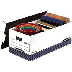 12 Pack Medium Duty File Storage Boxes FastFold Lift Off Lid Secure Storage New