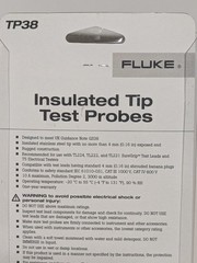 Fluke TP38 Tip Test Probe Set Insulated Probes