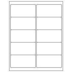 1000 Count Blank Address Shipping Labels 100 Sheets 2″ x 4″ 10-UP 10 Per Sheet