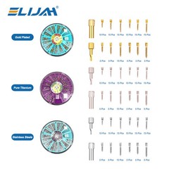 Dental Screw Post Dental Golden Plated Screw Post TITANIUM Screw Post 120Pcs/Box