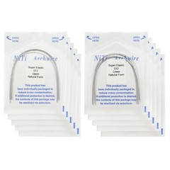 100PCS Dental Orthodontic Niti Arch Wire Natural Form Elastic Round Rectangular