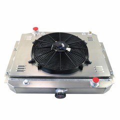 4 Row Radiator+Shroud Fan 1971-79 Dodge D100 D200 W150 W200 B300 Ramcharger V8