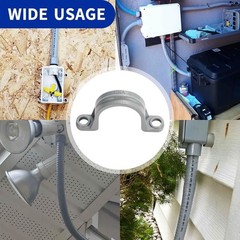 Easy-to-Install 30 Pack 3/4″ PVC Conduit Strap Fittings for All Applications