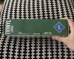 Safety Zone Vinyl Exam Gloves Clear Large [Box of 100] GVP9-sm-1c Latex Free