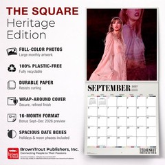 Taylor Swift OFFICIAL 2027 12×24″ (Hanging) Square Wall Calendar | Plastic-Free