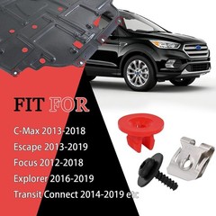 10x Engine Splash Shield Screw Bolt Clip Kit for Ford Focus Fusion Escape Explor