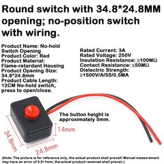 2/3/4/6 Position Rectangular Rocker Switch 250V 16A/30A KCD1/3/4 ON OFF