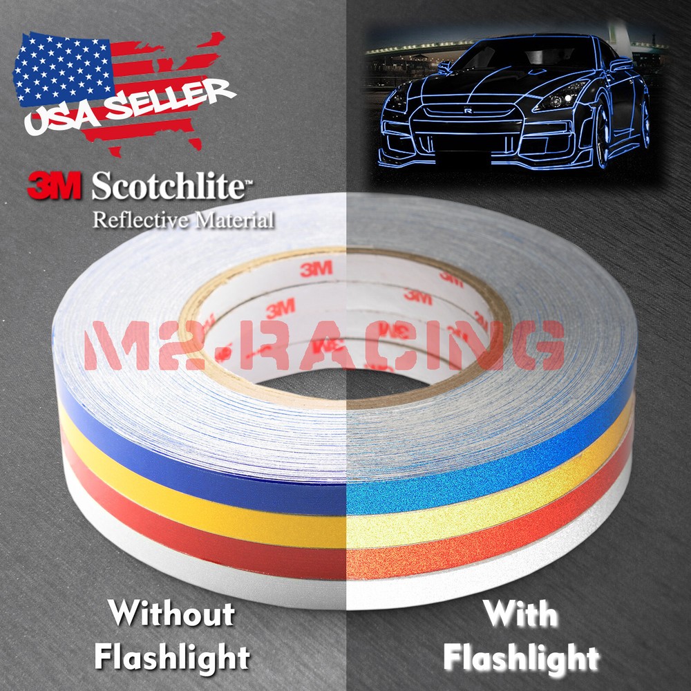 3M Reflective Safety Self-Adhesive DIY Striping Tape Sticker Decal 150FT / Roll