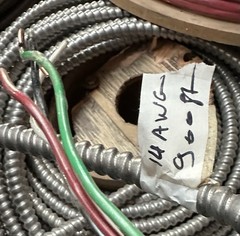 900 Ft. 14/3 Spool. Southwire Copper MC Electric Wire.
