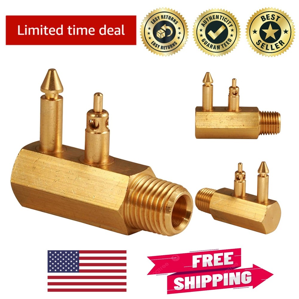 Corrosion-Resistant 0.25 Inch Quick-Connect Brass Fuel Line Connector for Boats