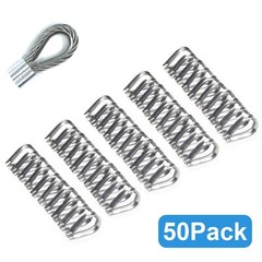 50 Pcs 1/8″ Wire Rope Thimbles M3 Cable Thimbles 304 Stainless Steel Thimble …