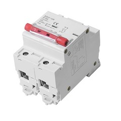 2Pole AC MCB Mini Circuit Breaker 4.5kA 6/10/16/25/32/40/50/63A/125A 250/500V