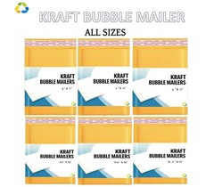 Kraft Bubble Mailers Padded Self Seal Shipping Bags Envelopes Multiple Sizes
