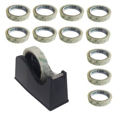 40 Transparent Clear 3 inch Core Tape 0.7″ 50 yards Length