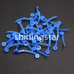 400 Pcs Dental Disposable Plastic Wedge With Holes All 4 Sizes Wave Poly-Wedge