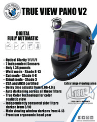 Blue Demon Pano V2 Welding Helmet Panoramic Auto Darkening Wide View