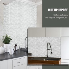 Kasaro Peel And Stick Backsplash Shell Tiles Mother Of Pearl Mosaic Self