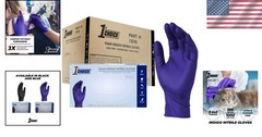 Indigo Nitrile Disposable Gloves – 3 Mil, XL Case of 1000, Latex-Free & Textured