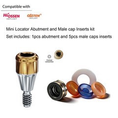ZEST Locator Titanium Abutment for Hiossen ET Mini Regular Implant Screws Legacy