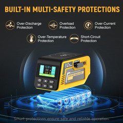 300W Voltage Regulator Compatible with Dewalt 20V Battery, DC 2-30V,Type-c,USB
