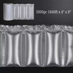 1640ft x 4″ x 8″ Air Cushion Machine Film Bubble Pillow Packaging Filling Bags