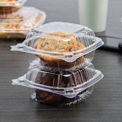Dart C53PST1 5.3″ ClearSeal Hinged Clamshell Container – 13.8oz – Case of 500