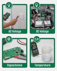 Tsm599 Smart Digital Multimeter Trms 6000 Counts Voltage Tester Volt Meter With