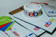54 Ebay Branded Shipping Supplies STARTER KIT Box Envelopes Tape Tissue Postcard