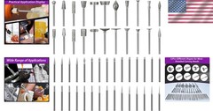 Multi-Shape Diamond Grinding Bit Set for Dremel – 52pcs for Precision Crafting