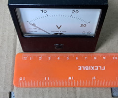 Voltmeter DC 30V – M42300 – 80x80mm(3″x3″) – analog ussr Voltmeter 1988