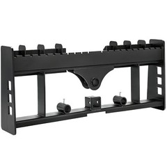 48″ 4000lbs Skid Steer Pallet Fork Quick Attach W/Receiver Hitch & Spear Sleeves