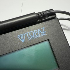Topaz SignatureGem T-LBK462-BSB-R 1×5 USB Virtual Serial Signature Pad LCD