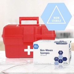 Non Woven Gauze Sponges 4 x 4 – Non-Sterile- 4-ply – 200/Pk Sponge Cotton Large