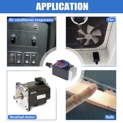2Pcs 12V-24V 10A PWM Motor Rheostat Speed Controller for Heater Ventilator Fan