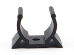 Essentra Components VM1004 Cable Clip, U-Type Black Fastener 0.500″, 20pk