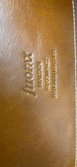 Filofax Malden A5 Organizer Ochre Brown Ring Binder Planner New Japan