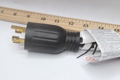 Tasco Locking 30A Plug to Right Angle 30A Receptacle RV Adapter 16-00526HD