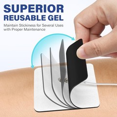 TENS Unit Electrode Pads, 20PCS 2″x2″ Adhesive Electrodes Unit…
