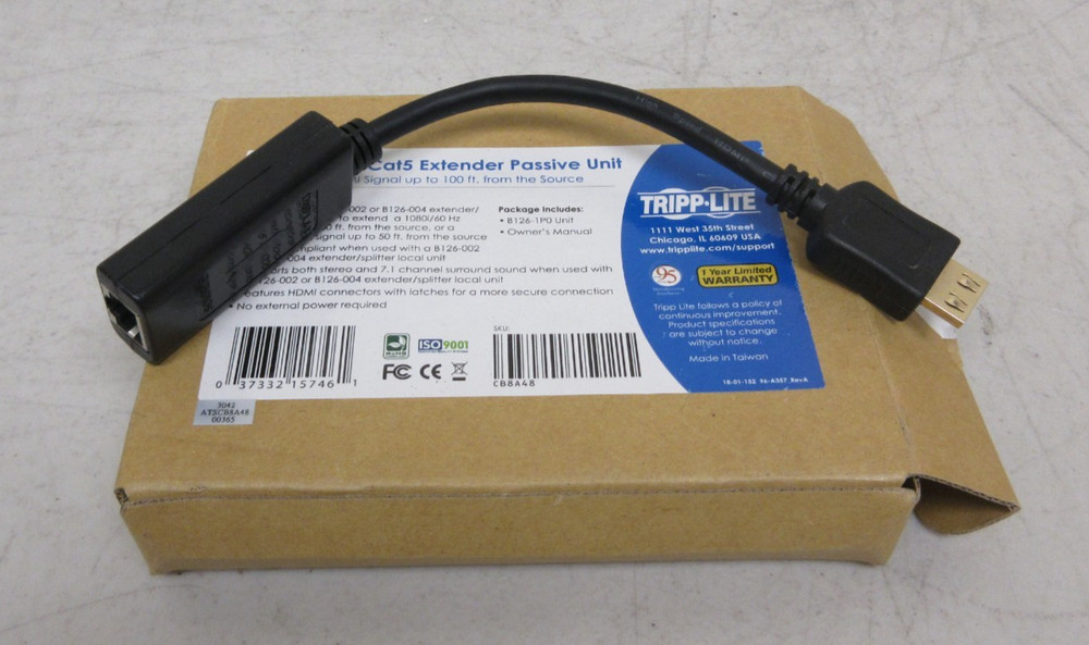 Tripp Lite B126-1P0 HDMI Over Cat5 Extender Passive Unit