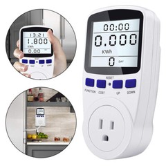Electricity Usage Monitor Plug Power Watt Voltage Amps Meter Energy Saving 8Mode