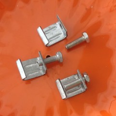 Galvanized Steel C Clamps Adjustable U Clamp Table Edge Fixing Tool 10 PCS