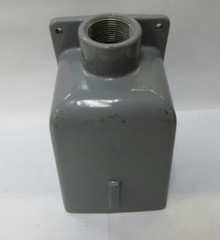 HUBBELL PIN & SLEEVE RECEPTACLE BACK BOX CAST ALUMINUM 1-1/4″ DIAMETER 80 cu in.