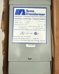 NEW IN BOX! ACME 120X240V .75KVA GENERAL PURPOSE TRANSFORMER T-1-81052