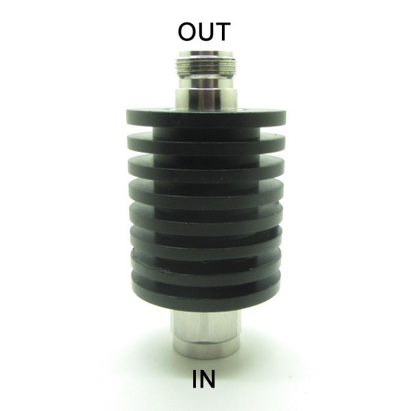 RF Coaxial Attenuator N Type Male to Female 50W 100W 1-40dB 3GHz 50 ohm