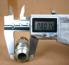 straight fitting 2inch long, 1.5OD, 0.5ID